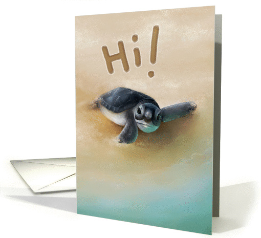 Hello Turtle card (235098)