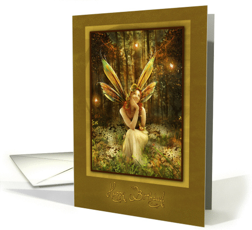 Happy Birthday Fairy card (235532)