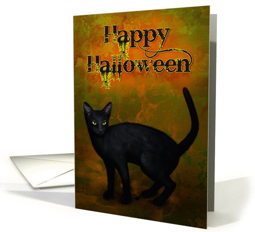 Happy Halloween Kitty card (279143)