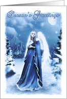 Winter Angel card