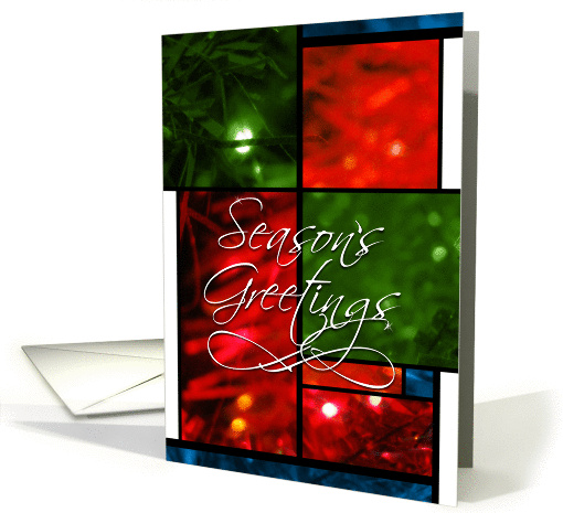 Season's Greetings - Mondrian style card (239820)