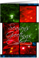 Season’s Greetings - Mondrian style card