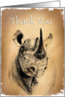 Rhino Thanks card