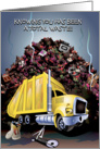 Cartoon Garbage Truck, Knowing You has been a Total Waste, Break Up card
