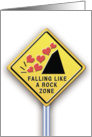 Falling Like A Rock Zone- Valentine card