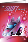 Race Car Valentine card