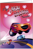 Car With Reckless Abandon for Love Valentine card