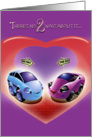 Cars in Love Valentine card