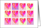 Engagement Announcement, Contemporary Design of Hearts card