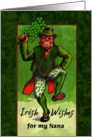 For Nana St Patrick’s Day with Vintage Leprechaun Dancing card
