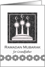 For Grandfather Ramadan Mubarak with Abstract Mosque Minarets card