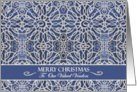 Christmas for Valued Vendors from Business with Filigree Snowflakes card