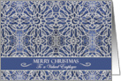 Christmas for Employee from Business with Filigree Snowflakes card