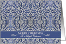 Christmas for Customer from Business with Filigree Snowflakes card