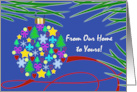 From Our Home to Yours Christmas Ornament with Symbols card