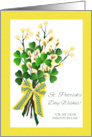 St. Patrick’s Day for Parents-in-Law with Shamrock Bouquet card