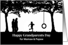 For Mamaw and Papaw Grandparents Day with Child and Tire Swing card