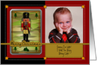 Belated Christmas Wishes Custom Photo and Text with Nutcracker card