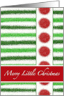 Epiphany Merry Little Christmas Faux Glitter Design card