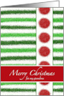 Christmas for Grandma with Faux Glitter Geometric Design card