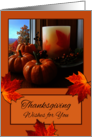 Thanksgiving Wishes for You with Autumn Still Life card