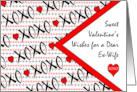 Valentine’s Day for Ex Wife with XOXO Design card