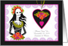 Custom Wedding Invitation Dia de Los Muertos Day of the Dead Theme card