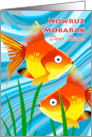 Persian New Year Nowruz Mobarak for Sister with a Pair of Fish card