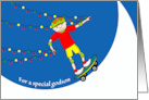 Christmas for Godson with Skateboarding Boy with Lights card