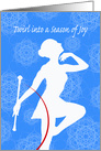 Baton Twirler, Twirl into a Season of Joy, Christmas card