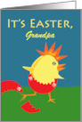 Custom Easter for Grandpa with Punk Rock Chick Add Your Text card