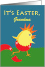 Custom Easter for Grandma with Punk Rock Chick Add Your Text card