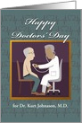 Happy Doctors’ Day, Add a Name, Heart Beats, Doctor and Patient card