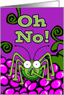 Oh No! It’s St. Urho’s Day Again, Grasshopper and Grapes card