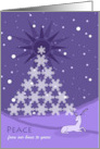 Christmas Peace from Our Home to Yours in Violet Colors card