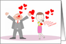 Big Shout Out of Love for Fiancee on Valentine’s Day card