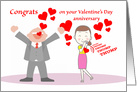 Valentine’s Day Wedding Anniversary for Mom and Dad card