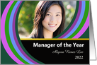 Manager of the Year, Custom Front, Add Photo and Name card