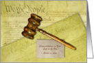 For Sister in Law Call to the Bar Custom Front with Wooden Gavel card