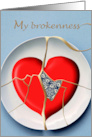 Thank You for Patience with My Brokenness Kintsugi Inspired card