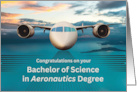 Bachelor of Science in Aeronautics Degree Congratulations with Jet card