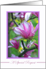 Invitation for Best Friend as Maid of Honor with Magnolias card