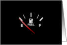 50th Birthday Funny with Empty Gas Gauge and Old Fart Verse card