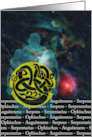 Ophiuchus Serpent Bearer with Blank Inside for Any Occasion card