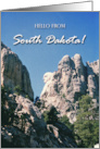 Hello from South Dakota with George Washington’s Head Mt Rushmore card