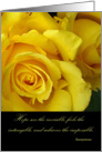 Sending Hope for a Cancer Patient, Yellow Roses card