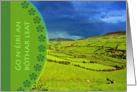 Bon Voyage in Irish Gaelic, Irish Landscape card