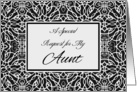 Bridesmaid Invitation for Aunt, Elegant Art Nouveau Design card