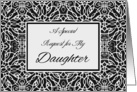 Bridesmaid Invitation for Daughter, Elegant Art Nouveau Design card