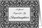Maid of Honor Invitation for Stepdaughter, Elegant Design card